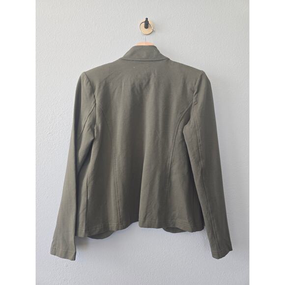 Tommy Hilfiger Olive Green Gold‑Button Field Jacket Military Style Size S NWT - Picture 3 of 9